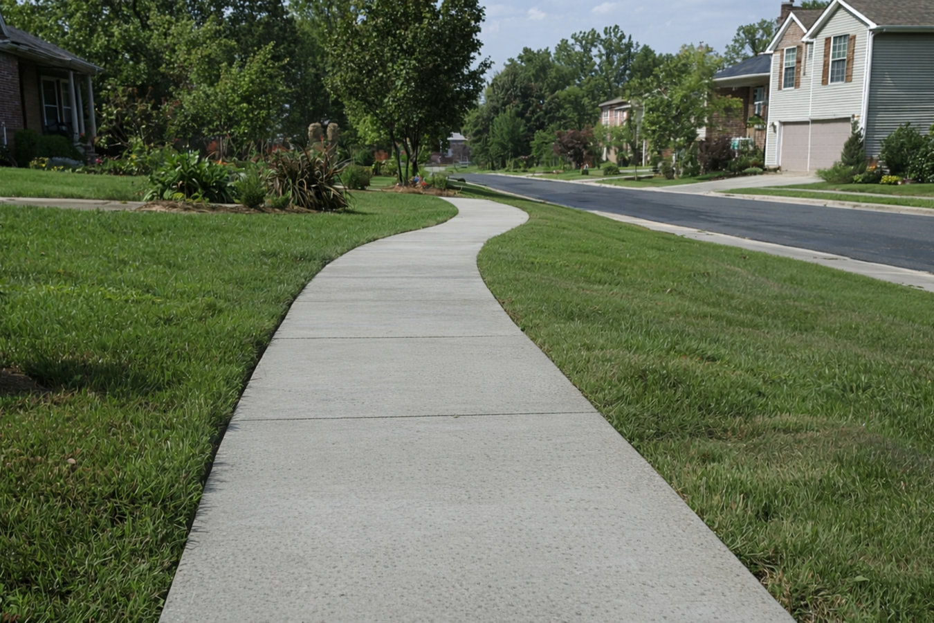 Concrete sidewalk building in San Rafael, CA